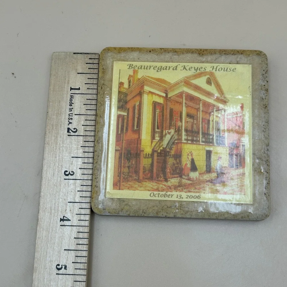Beauregard Keyes House New Orleans Stone Coaster October 13 2006 Souvenir